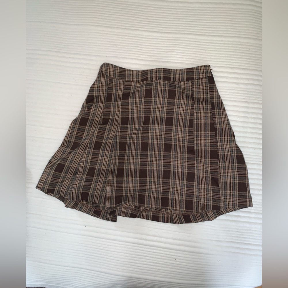 Plaid skater skirt
